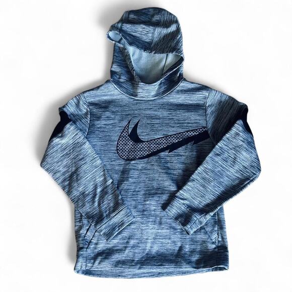 Grey boys medium nike dri fit hooded sweatshirt Dri Fit - Picture 1 of 2